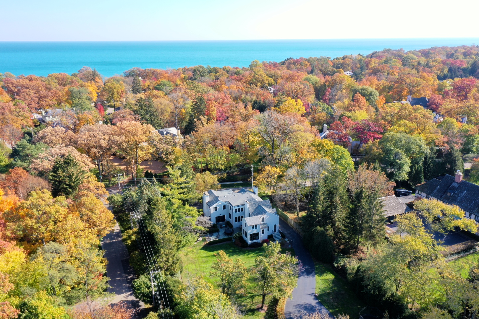 1380 Elm Tree Road Lake Forest, IL 60045 - Photo 2 of 43 a view of lake and mountain