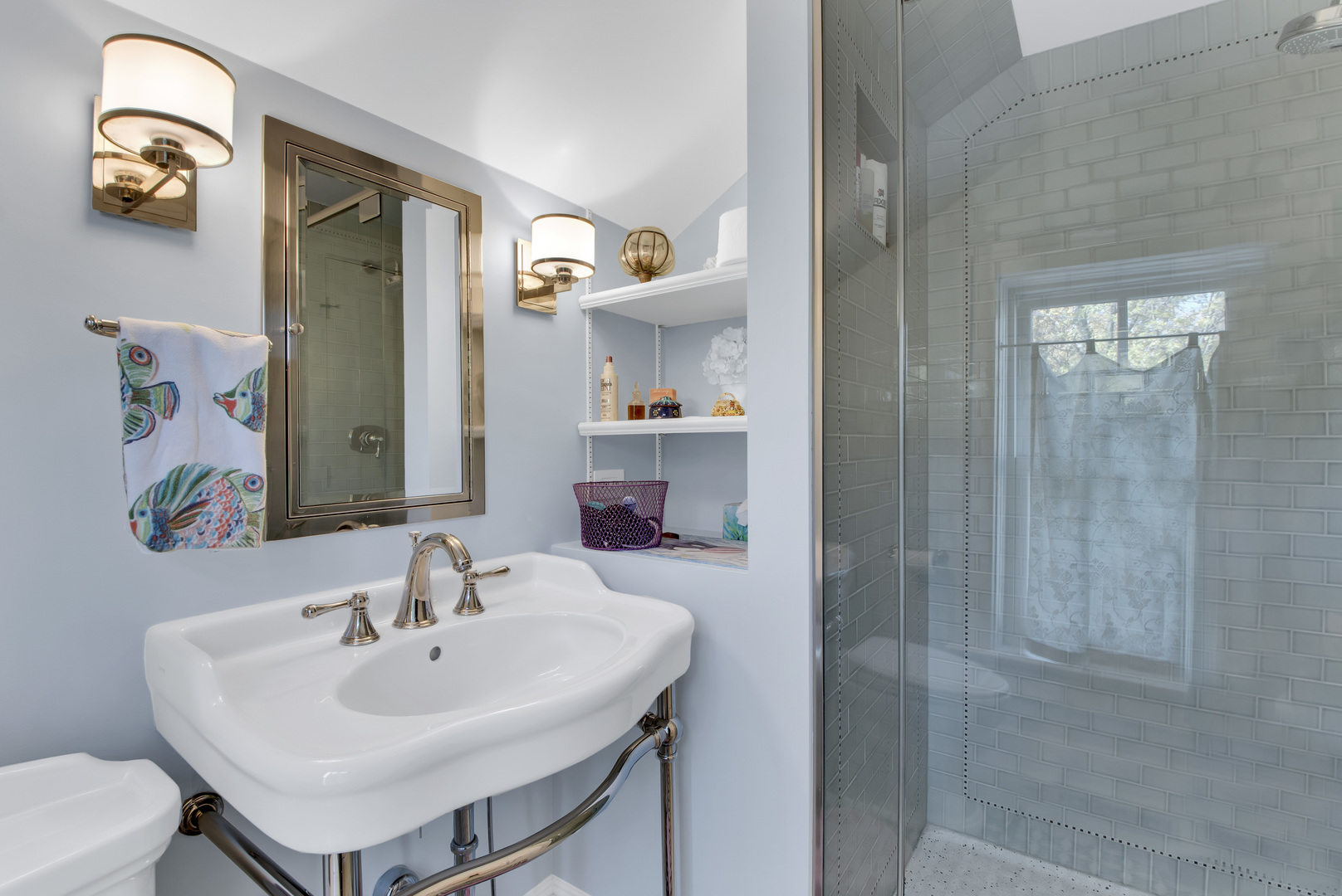 1380 Elm Tree Road Lake Forest, IL 60045 - Photo 28 of 43 a bathroom with a sink and a mirror