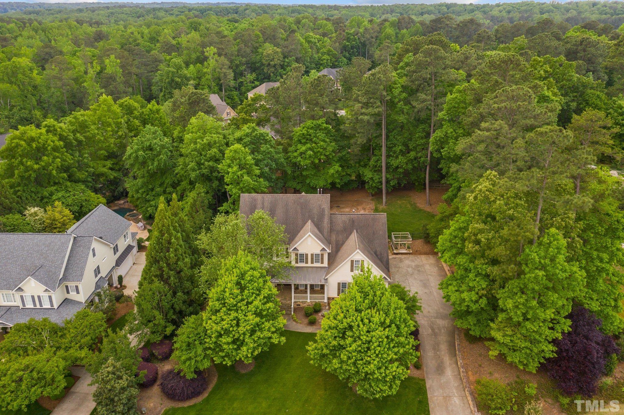 4012 Grandbridge Drive Apex, NC 27539 - Photo 13 of 51 an aerial view of a house with a garden
