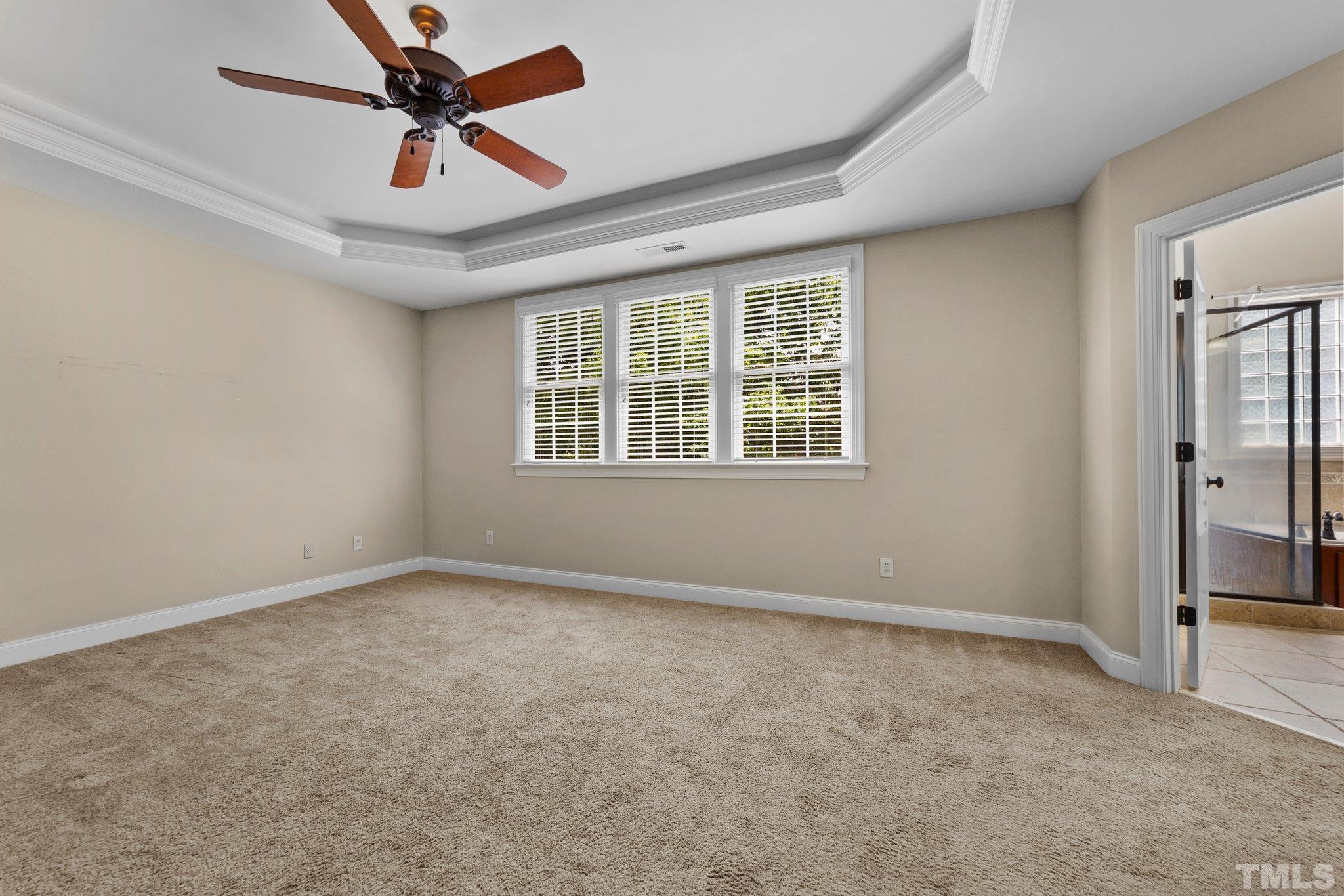 4012 Grandbridge Drive Apex, NC 27539 - Photo 42 of 51 an empty room with fan and windows