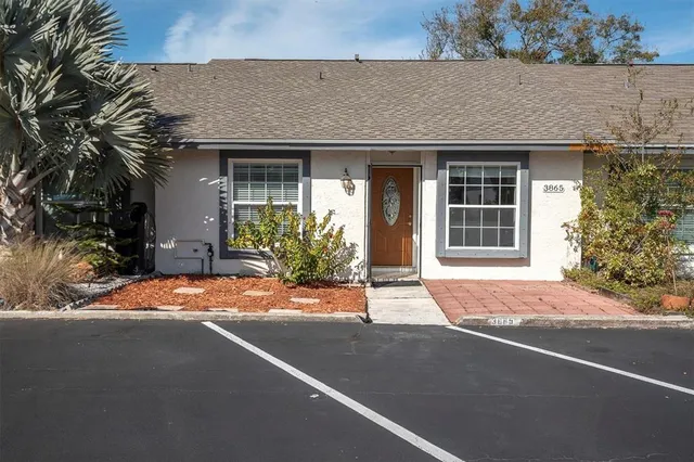 a house view with a outdoor space