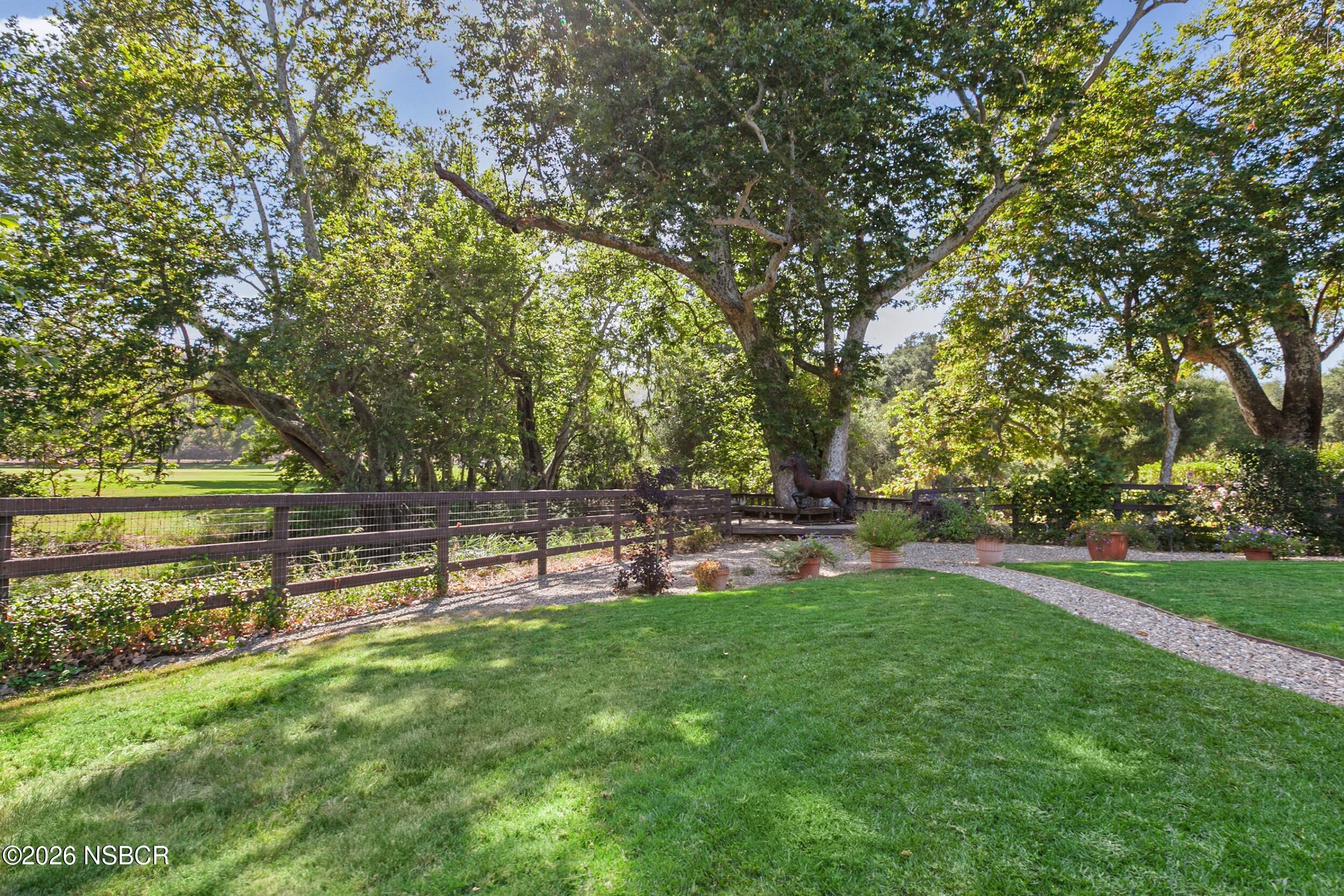 945 Rancho Alisal Drive Solvang, CA 93463 - Photo 25 of 28 Back Yard w View of Golf Course