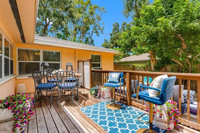 a view of room with wooden floor