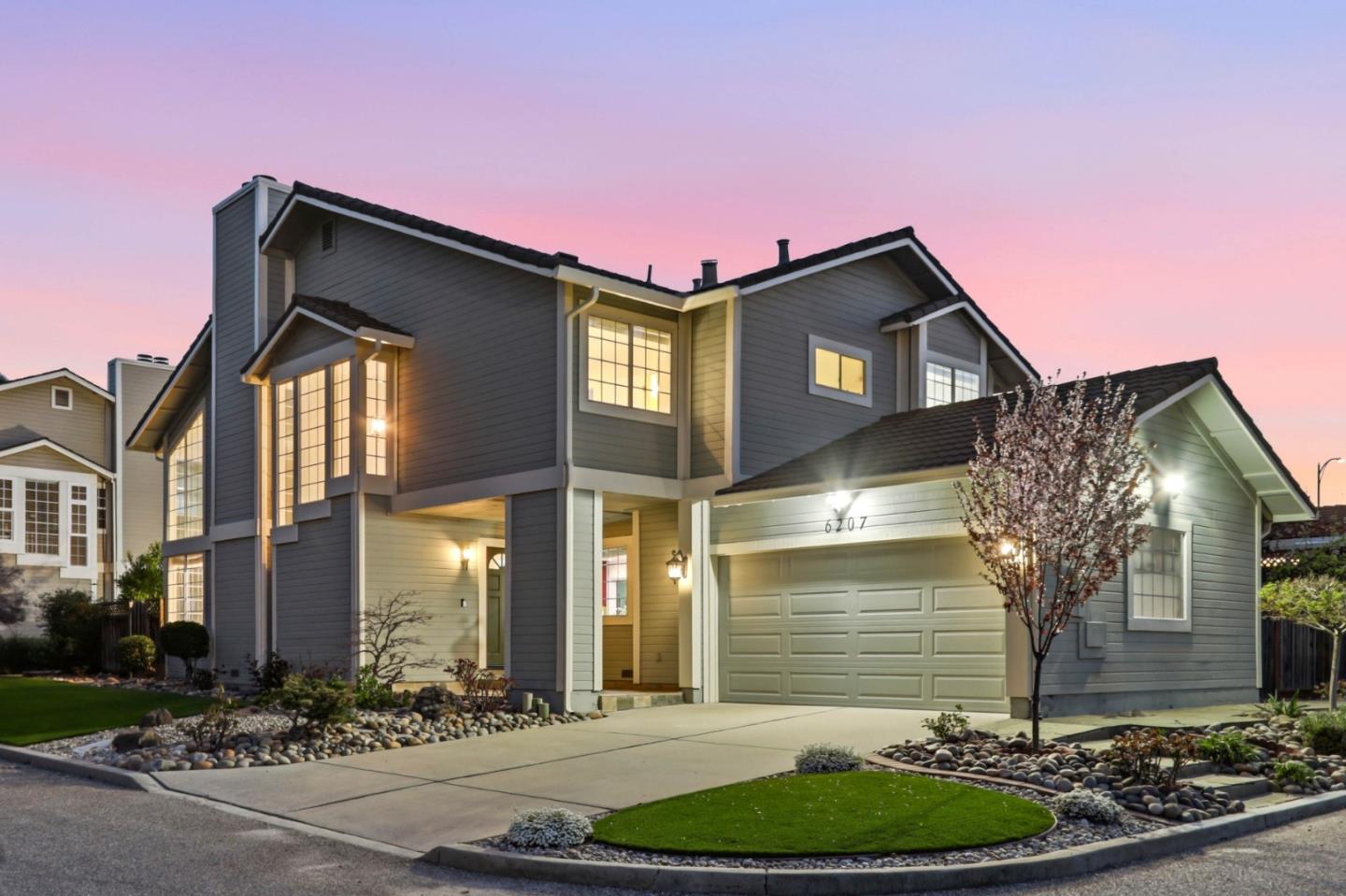 a front view of a house