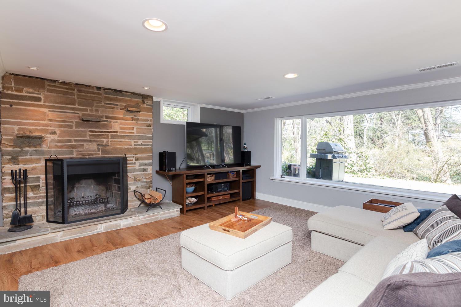 18 Rabbit Run Road Rose Valley, PA 19086 - Photo 30 of 45 Family Room Fire Place