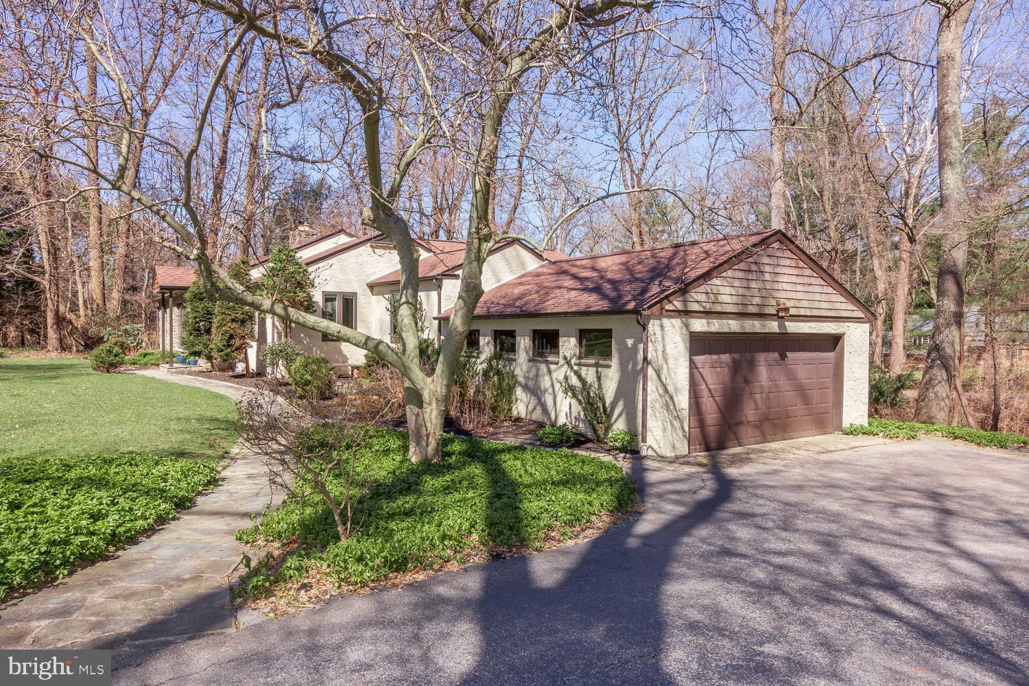 18 Rabbit Run Road Rose Valley, PA 19086 - Photo 45 of 45 Exterior Side View/2-car Garage