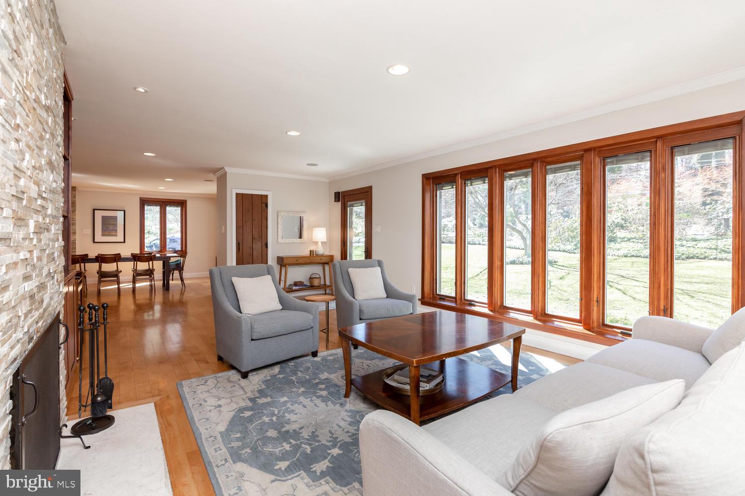 18 Rabbit Run Road Rose Valley, PA 19086 - Photo 6 of 45 Living Room with large picture window