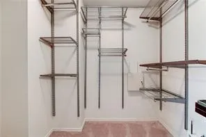 a view of a room with rack on the wall