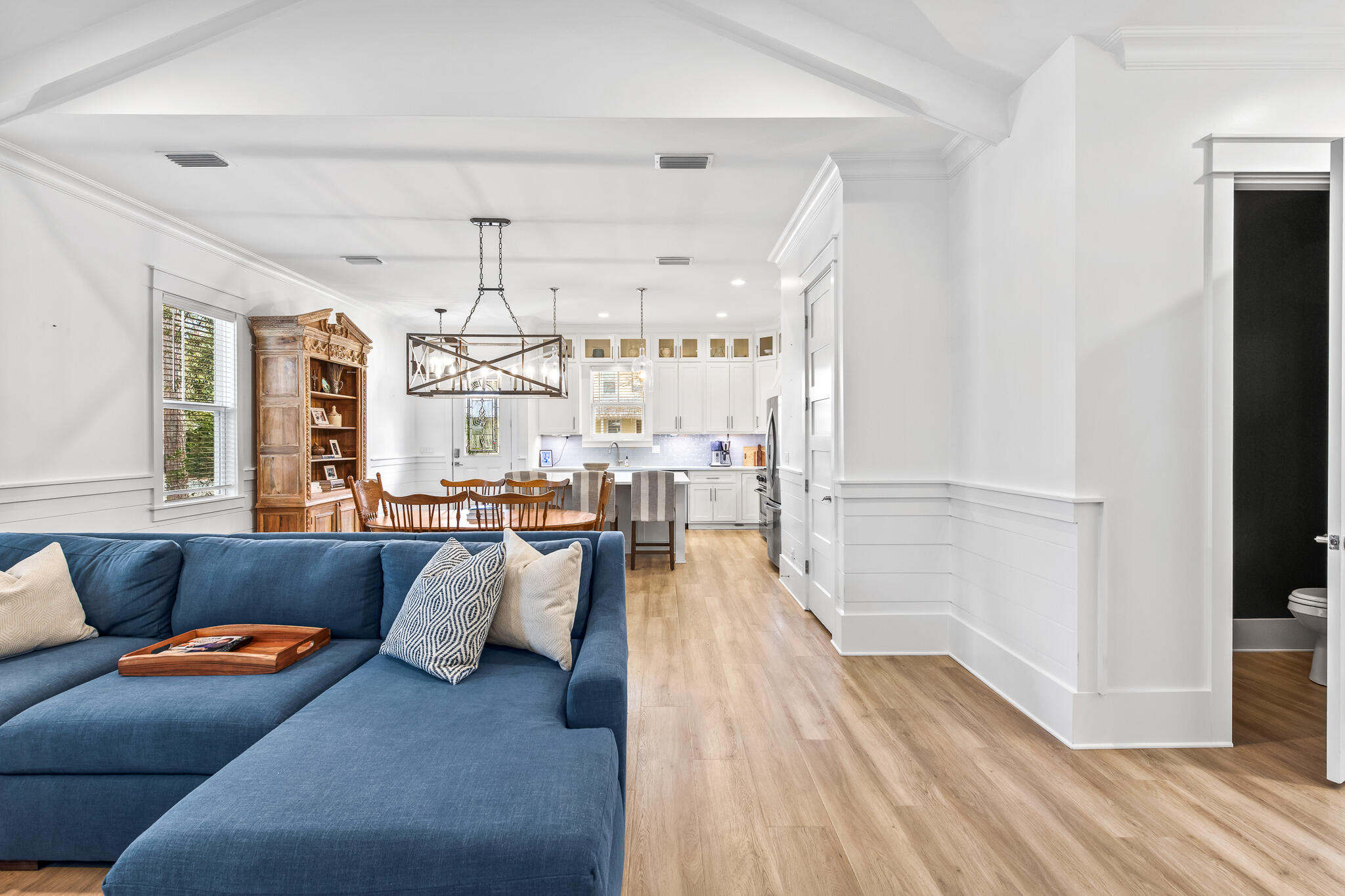 175 Greenbriar Lane Santa Rosa Beach, FL 32459 - Photo 17 of 77 a living room with furniture and a chandelier