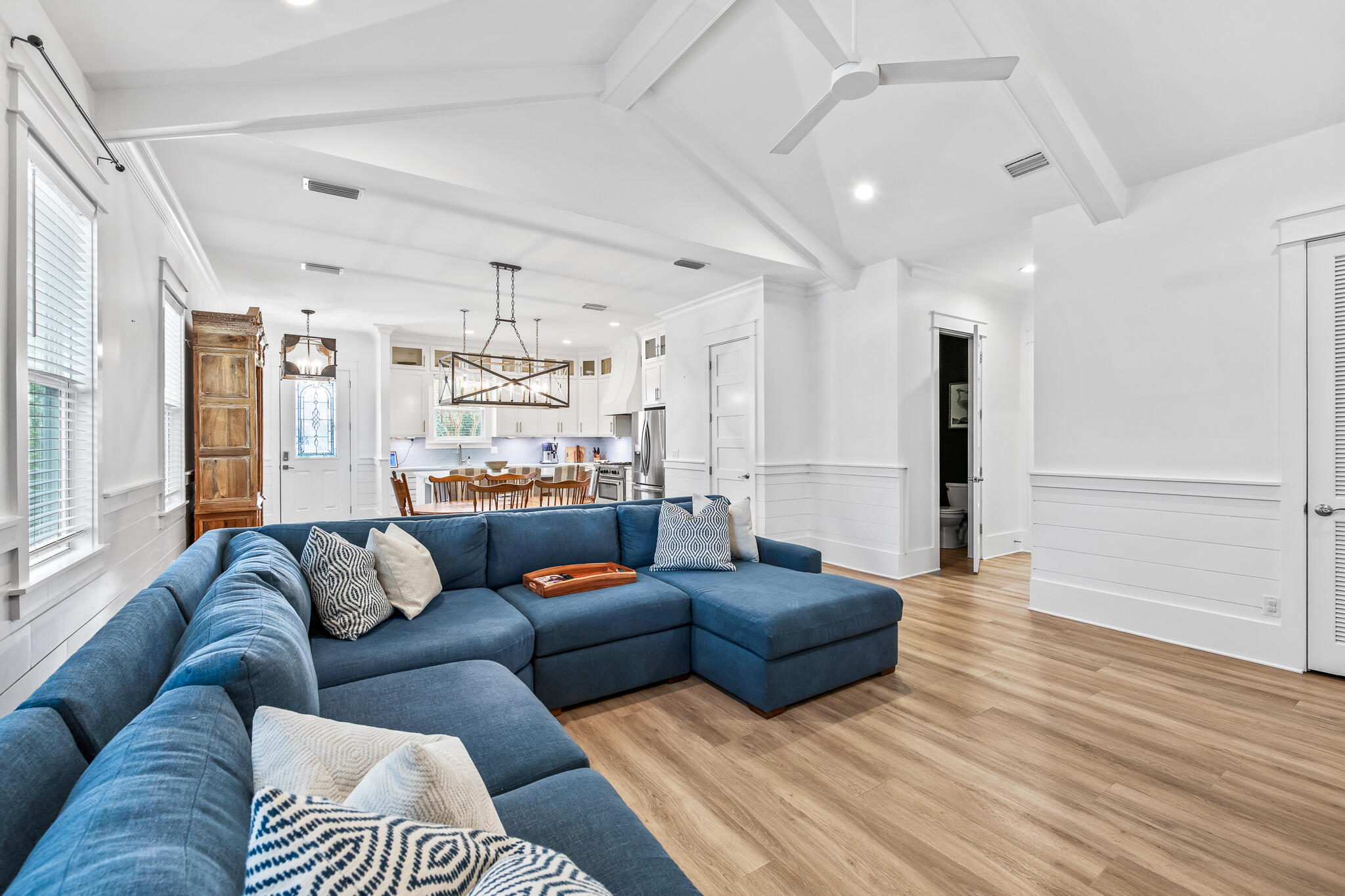 175 Greenbriar Lane Santa Rosa Beach, FL 32459 - Photo 18 of 77 a living room with furniture and a chandelier
