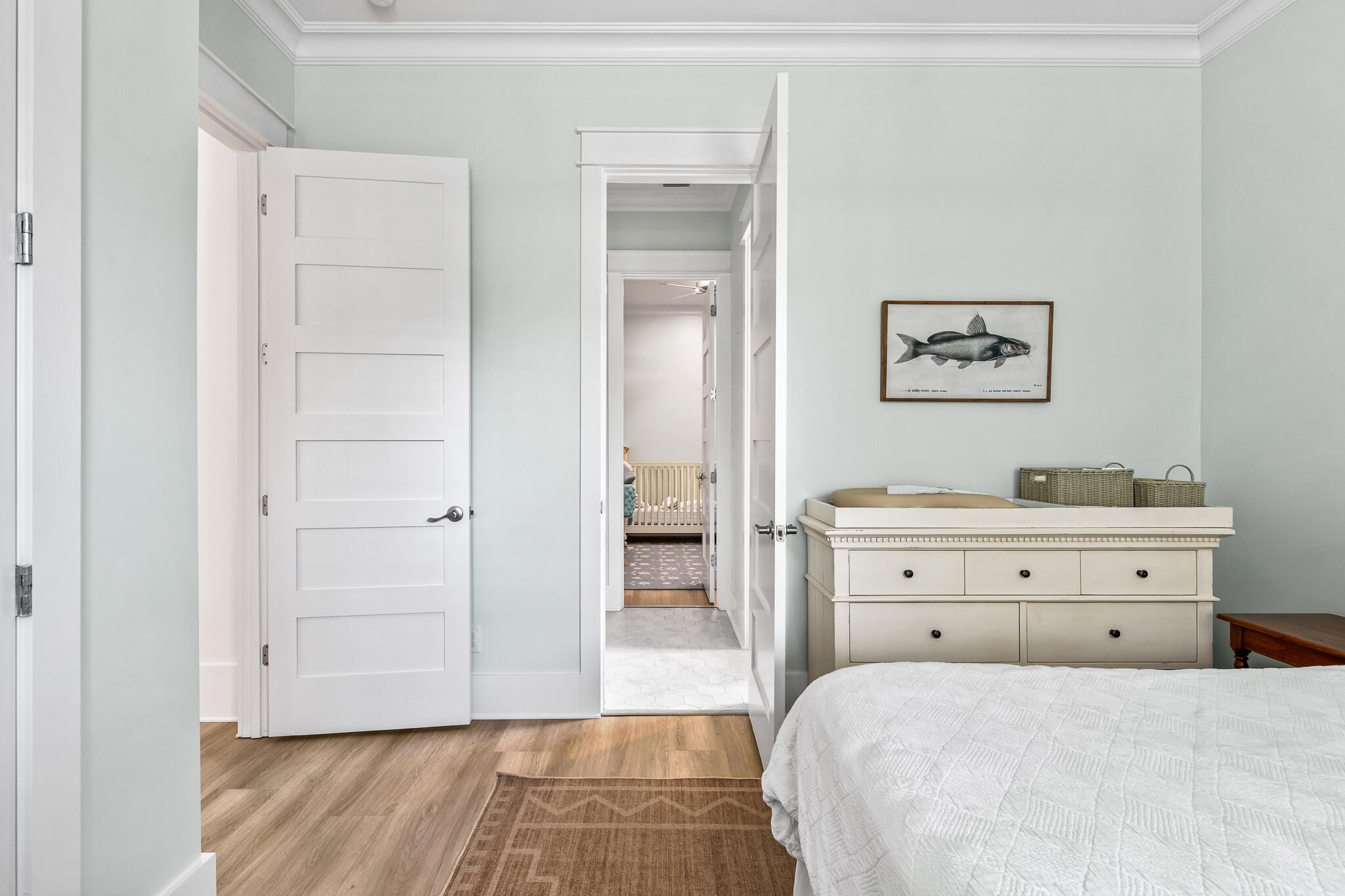 175 Greenbriar Lane Santa Rosa Beach, FL 32459 - Photo 36 of 77 a bedroom with a bed and a painting on the wall