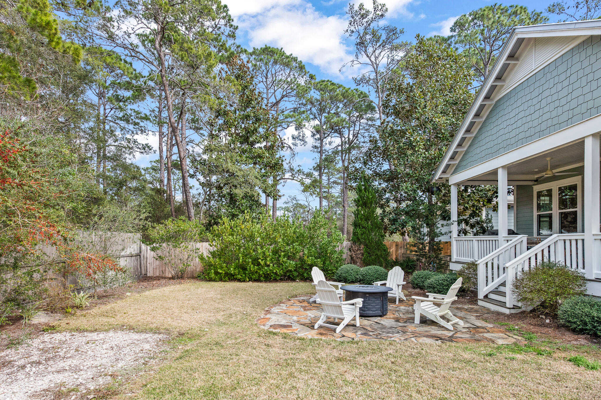 175 Greenbriar Lane Santa Rosa Beach, FL 32459 - Photo 50 of 77 a view of backyard with outdoor seating and plants