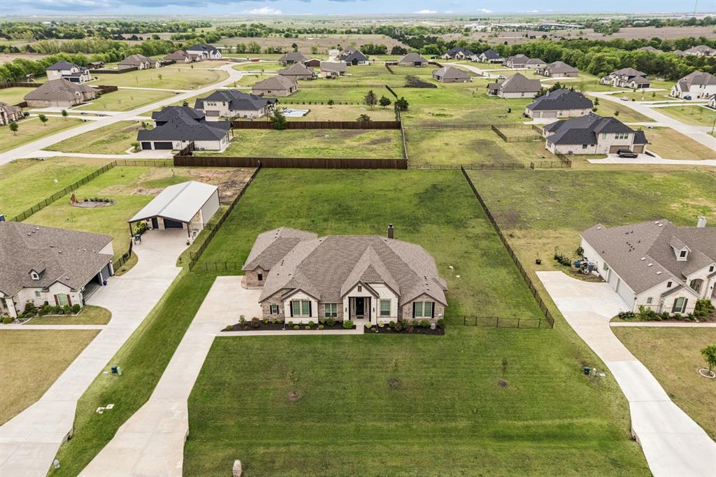 1581 Lynx Loop Forney, TX 75126 - Photo 35 of 38 Aerial view of the home and large lot