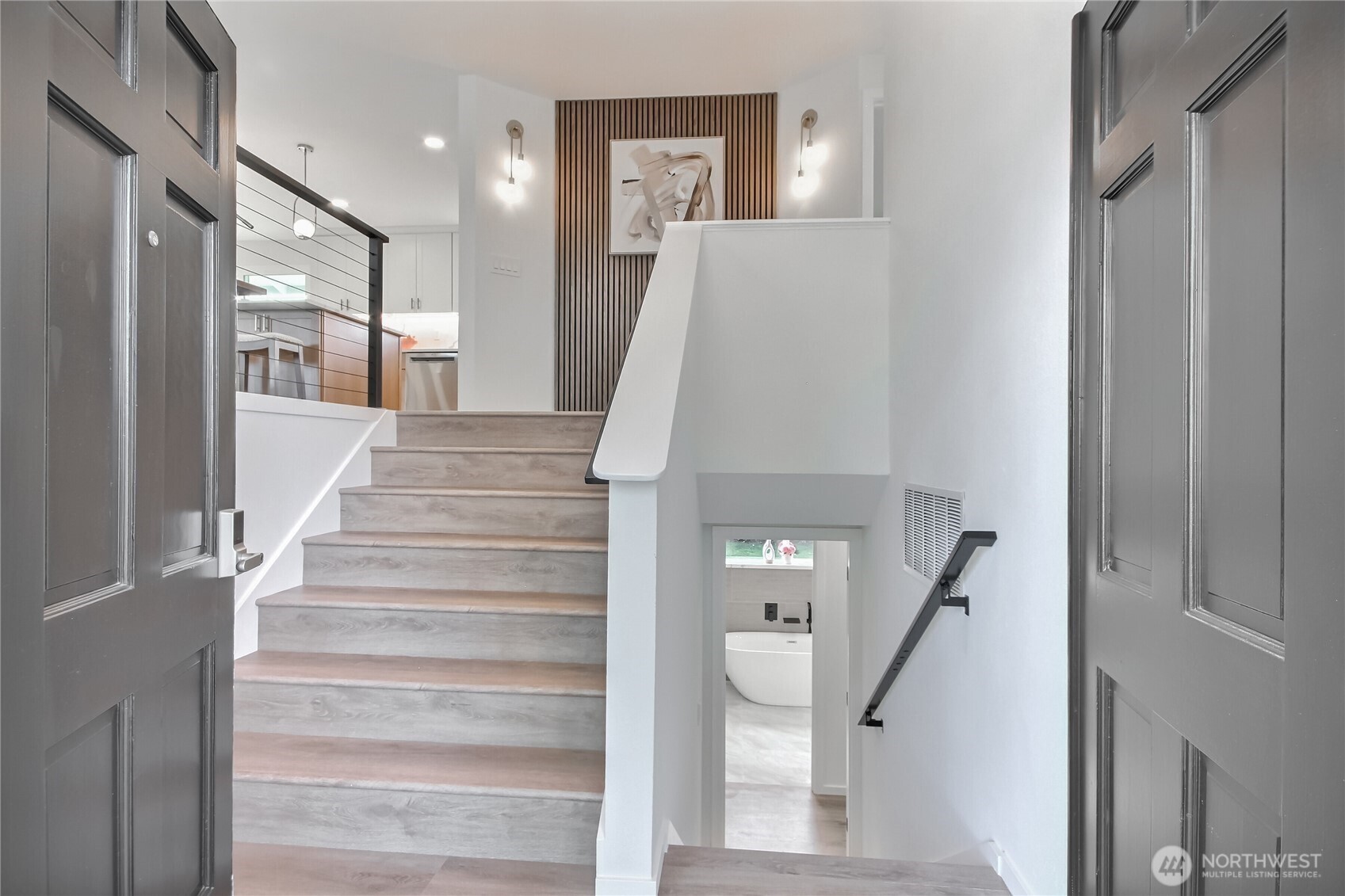 1229 Southwest 158th Street Burien, WA 98166 - Photo 5 of 40 a view of entryway with furniture and wooden floor