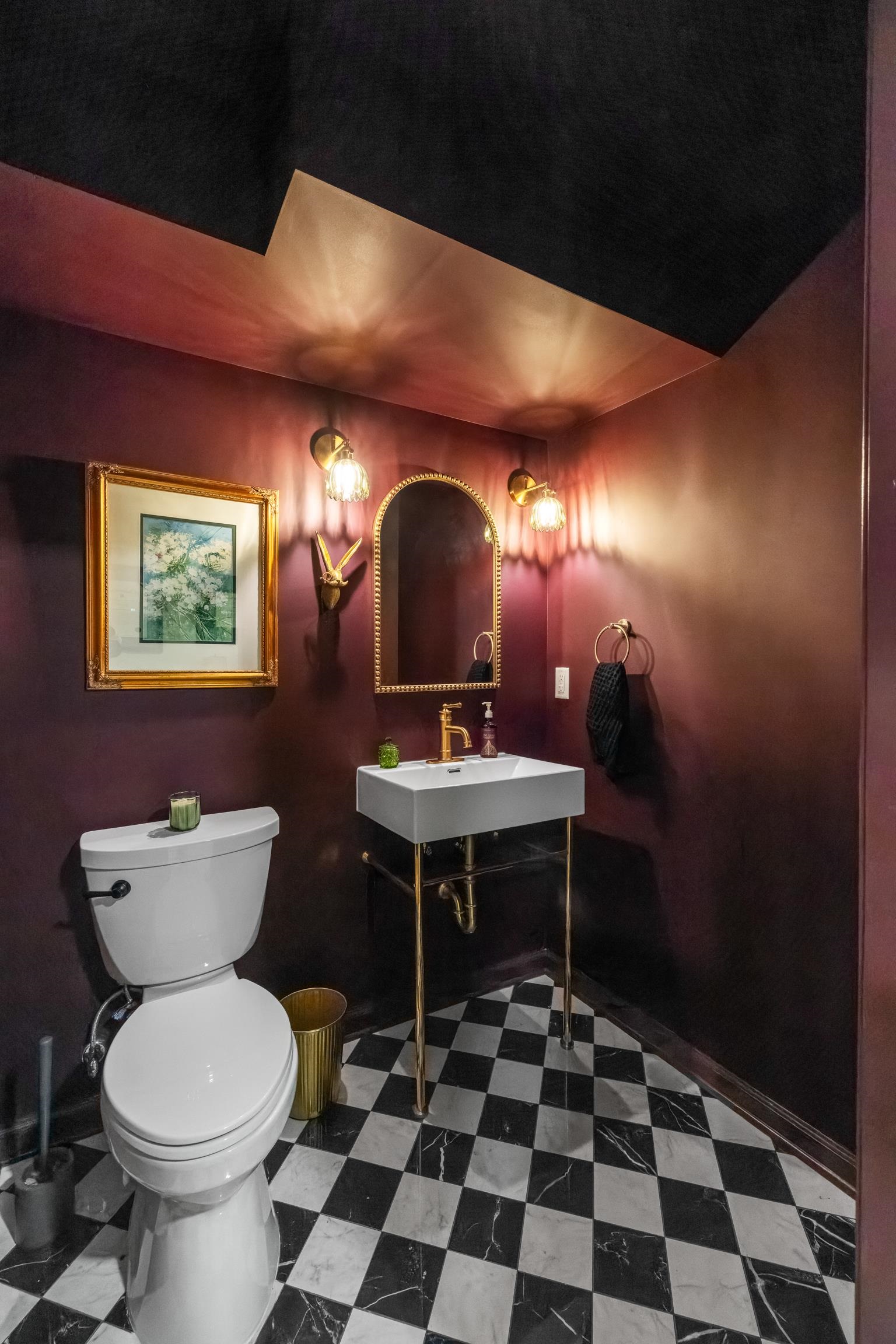 167 Raintree Road Verona, VA 24482 - Photo 47 of 75 a bathroom with a toilet a sink and mirror
