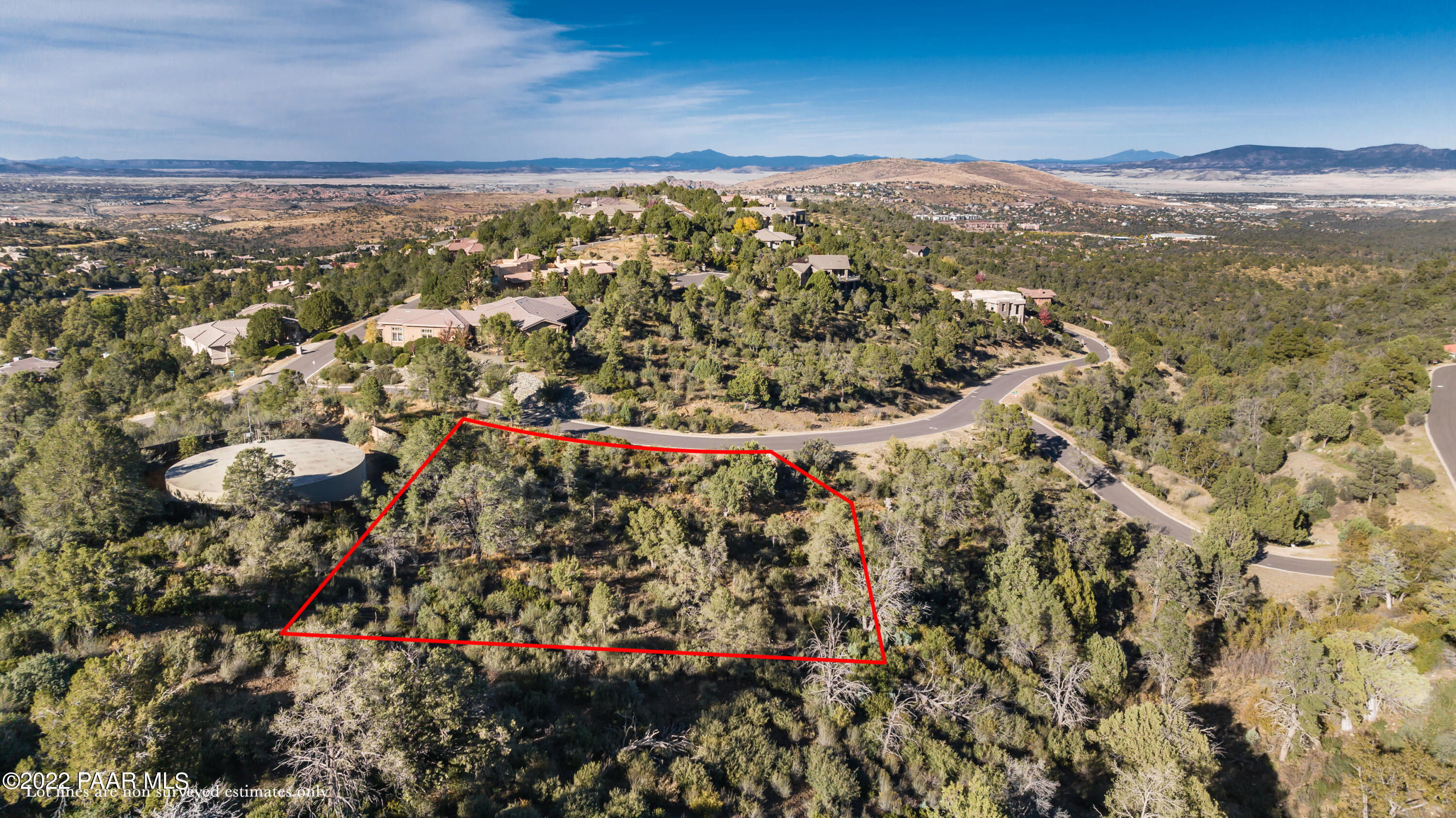 3184 Rainbow Ridge Drive Prescott, AZ 86303 - Photo 6 of 16 a view of a city with mountains in the background