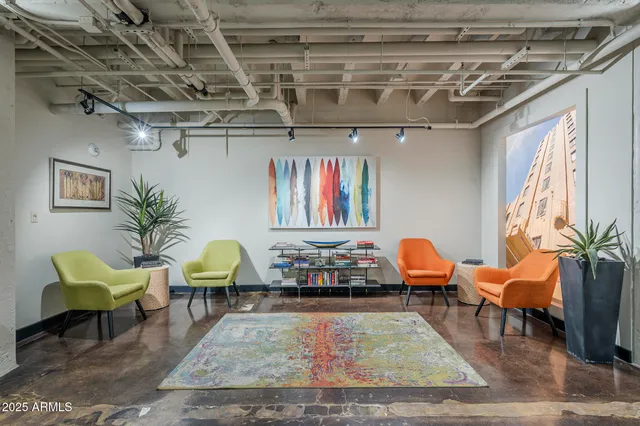 a room with furniture