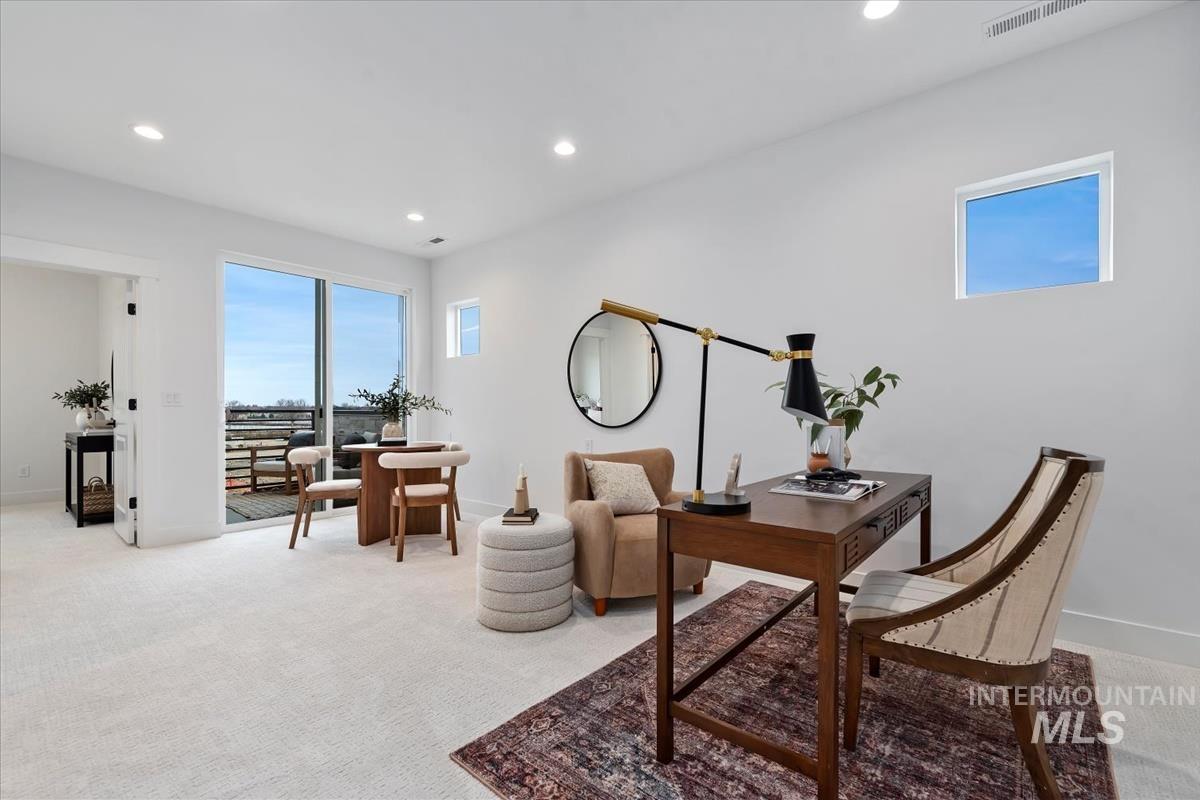 735 South Calhoun Lane Star, ID 83669 - Photo 28 of 47 Office featuring carpet flooring and recessed lighting
