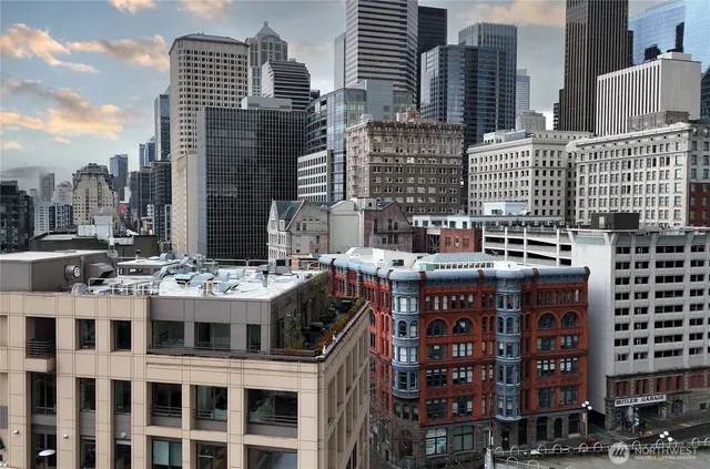 a front view of a building