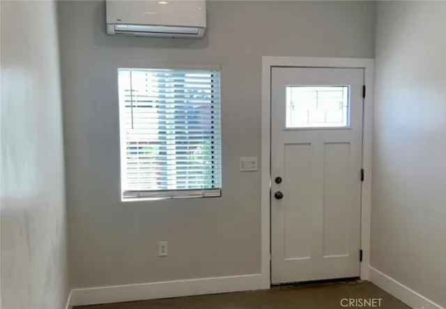 an empty room with window