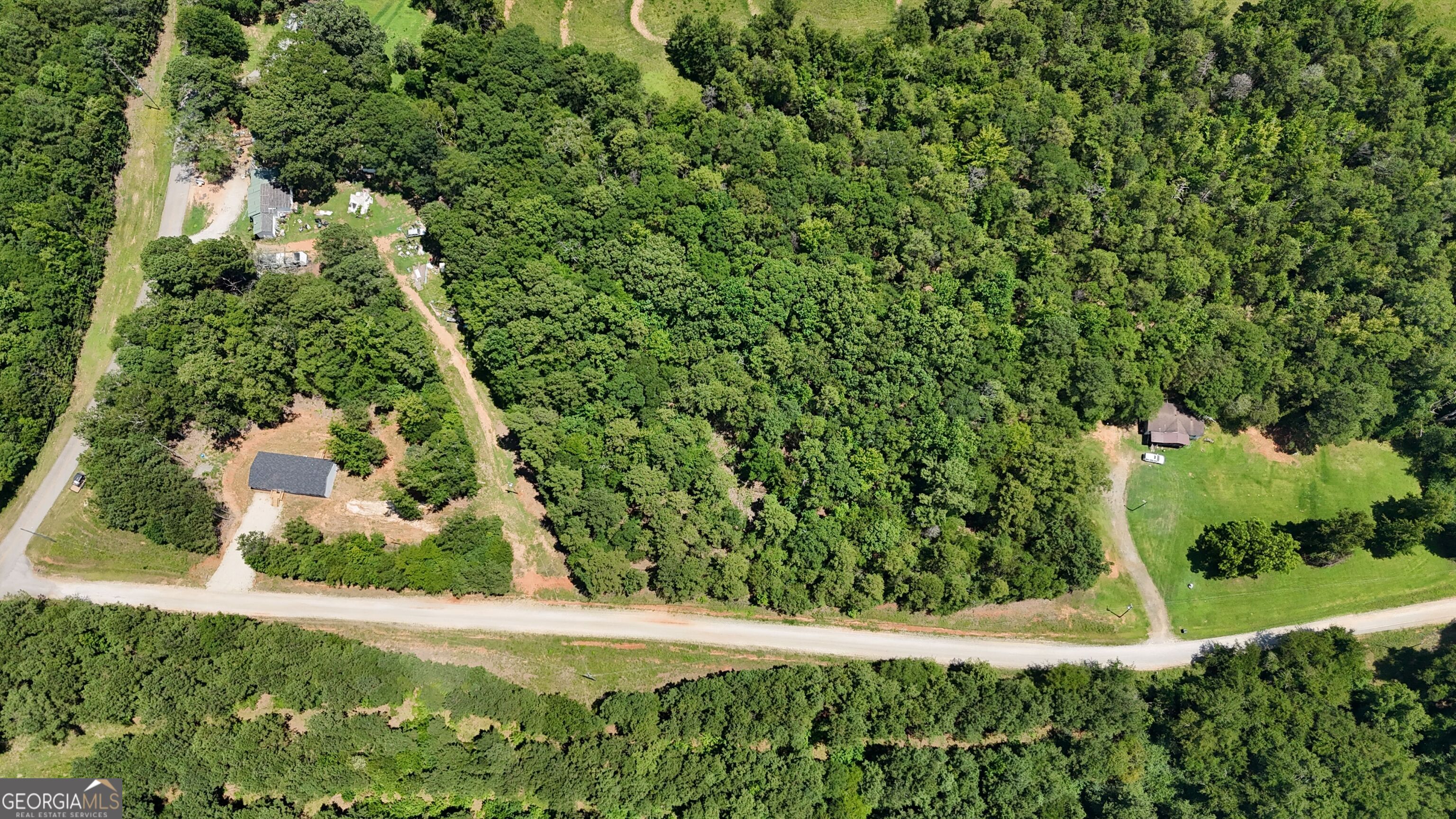 2128 Amberly Road Elberton, GA 30635 - Photo 25 of 26 a view of a yard with plants and large trees