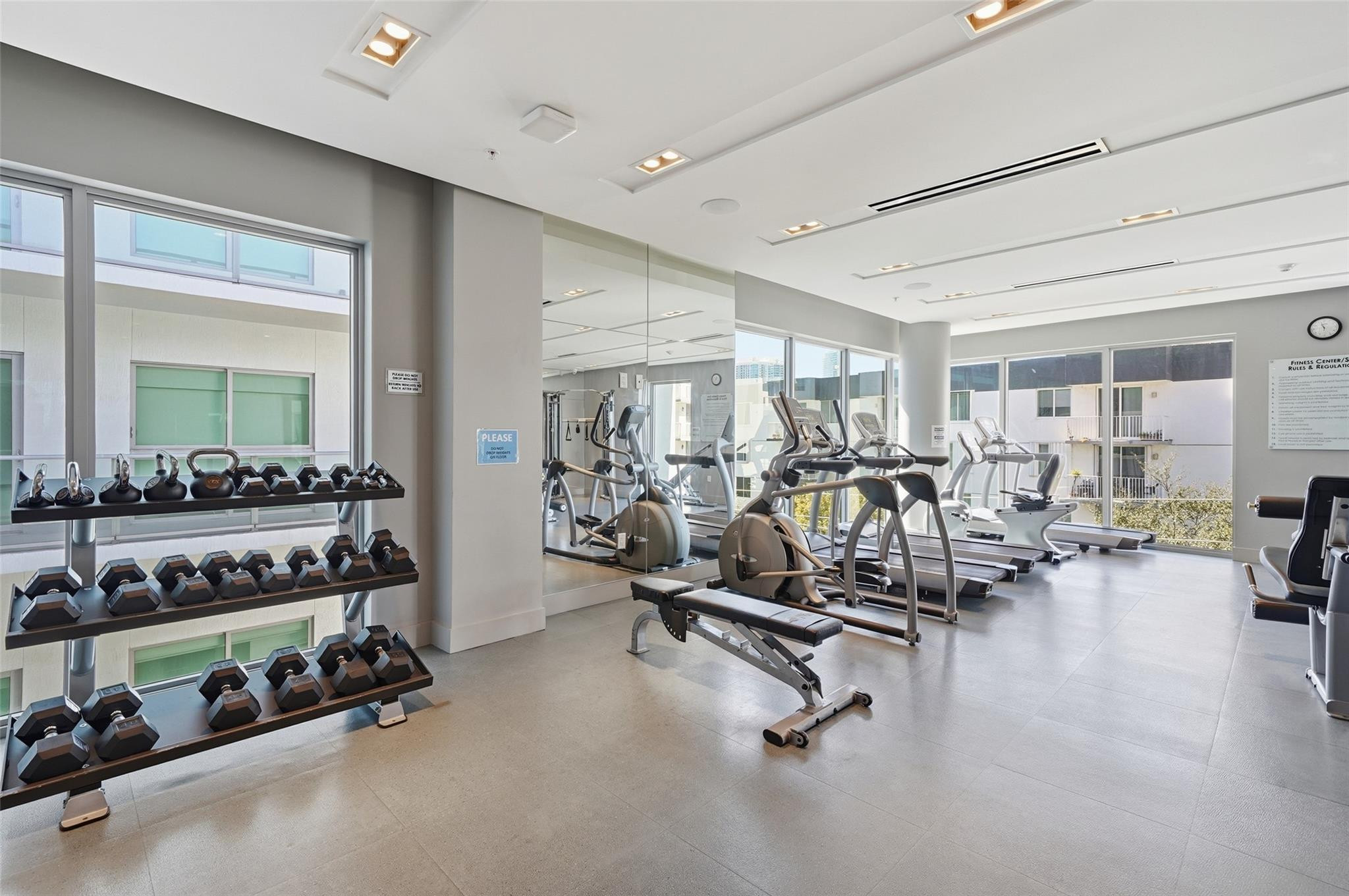 1600 Southwest 1st Avenue, Unit 510 Miami, FL 33129 - Photo 34 of 75 a view of a room with gym equipment