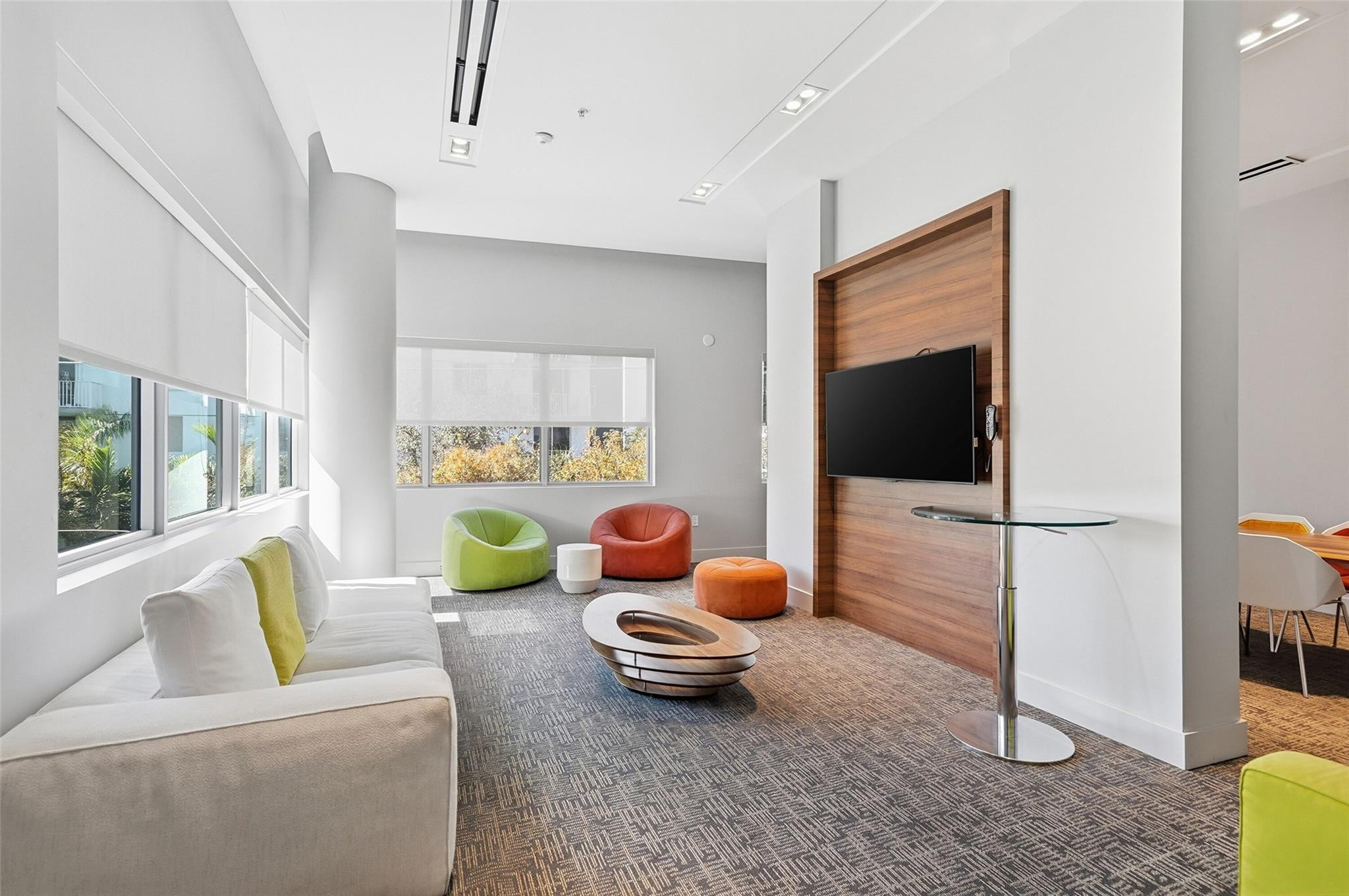 1600 Southwest 1st Avenue, Unit 510 Miami, FL 33129 - Photo 41 of 75 a living room with furniture and a flat screen tv