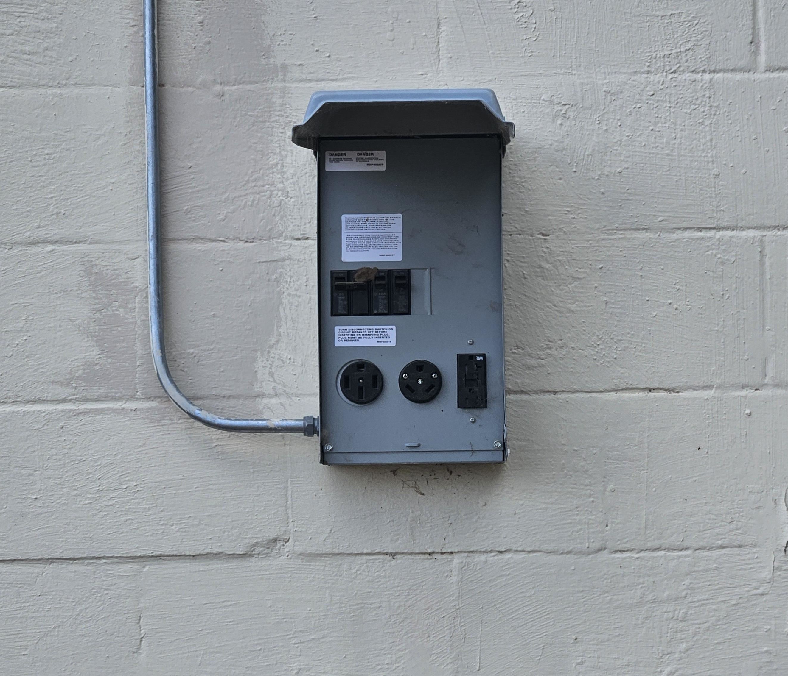 12001 Ranch Road 2341 Burnet, TX 78611 - Photo 18 of 18 RV power hookup with 30\/50 amp outlets