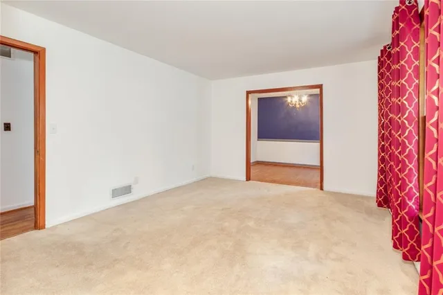 a view of an empty room