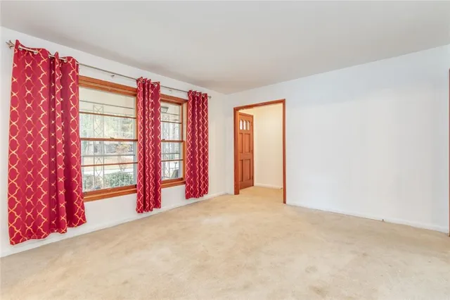 a view of an empty room