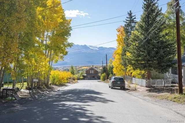 a car parked on the side of a street
