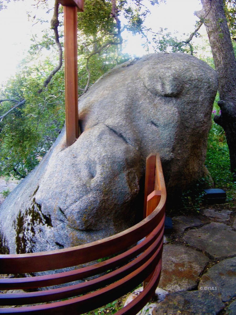 25401 Foster Lake Road Idyllwild, CA 92549 - Photo 54 of 60 a backyard of a house with outdoor seating
