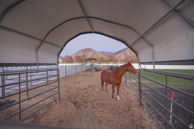 126 North 800 West Mapleton, UT 84664 - Photo 76 of 79 Horse barn featuring a mountain view