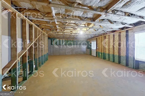 a view of under construction room and staircase
