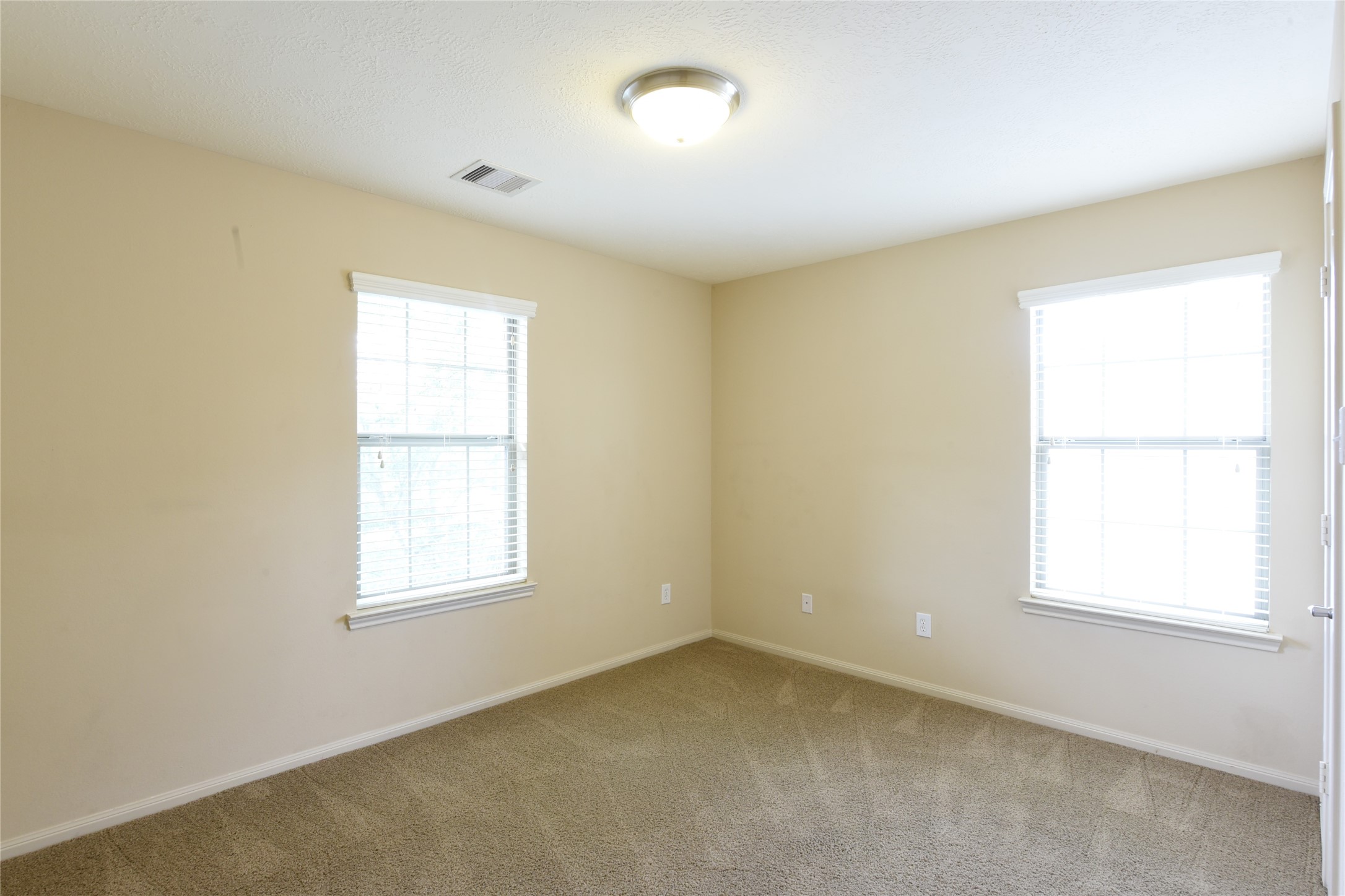 118 East Lasting Spring Circle Spring, TX 77389 - Photo 32 of 46 Bright and inviting bedroom featuring soft carpet, neutral walls, and abundant natural light from two large windows.