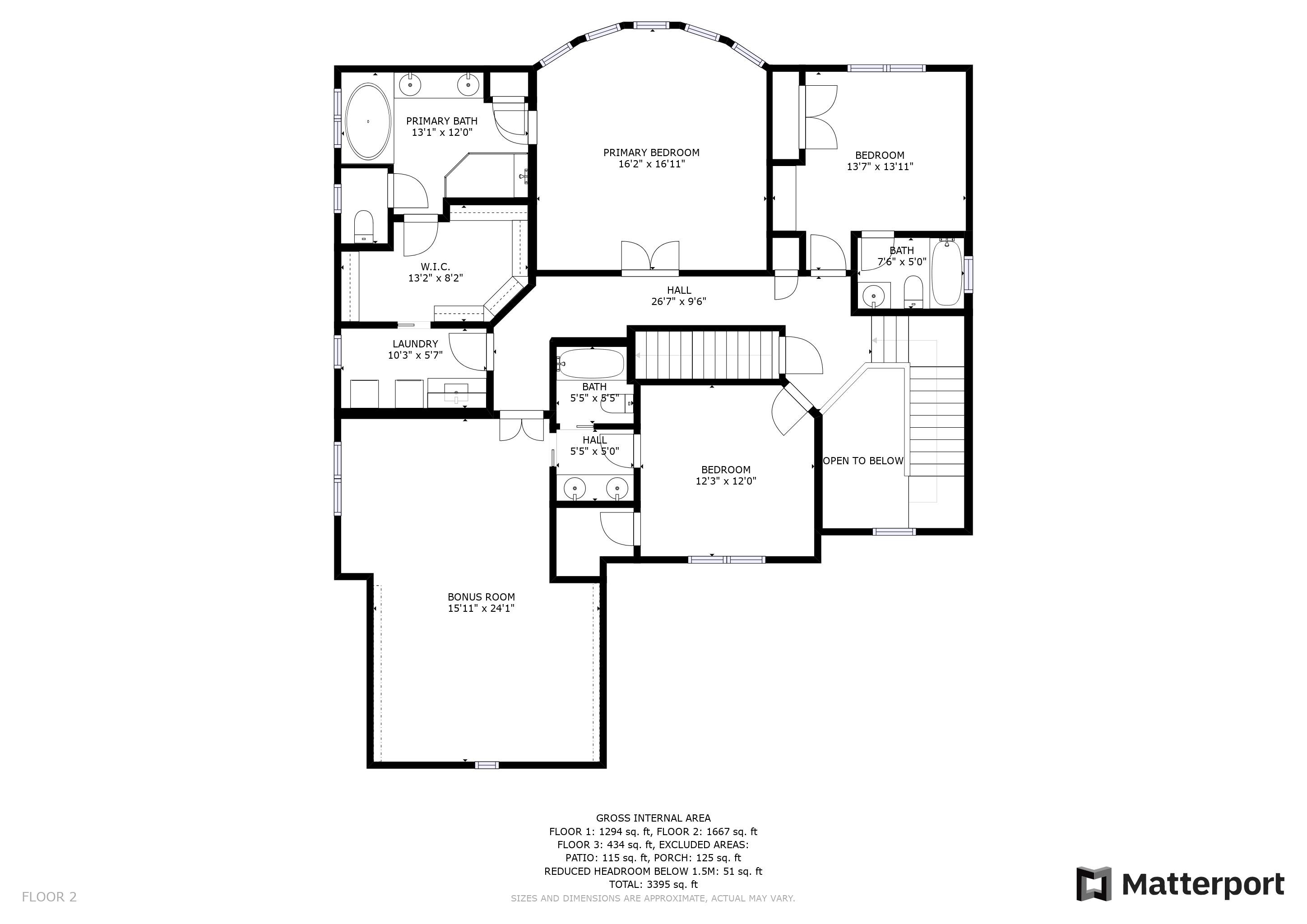 2800 Romealia Lane Raleigh, NC 27613 - Photo 32 of 33 2nd Floor Plan