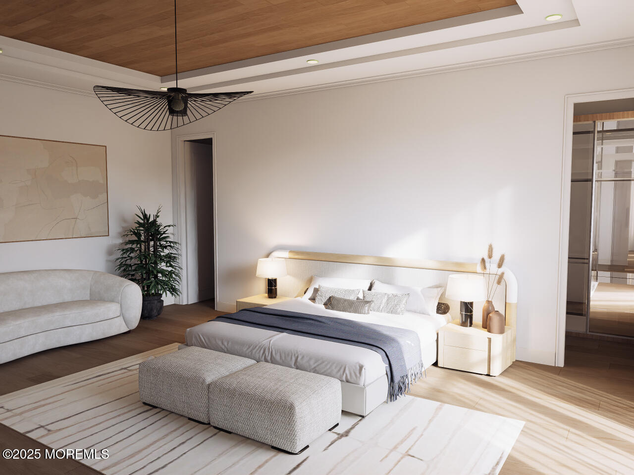 186 Whalepond Road Eatontown, NJ 07724 - Photo 19 of 28 a bedroom with a large bed and a couch