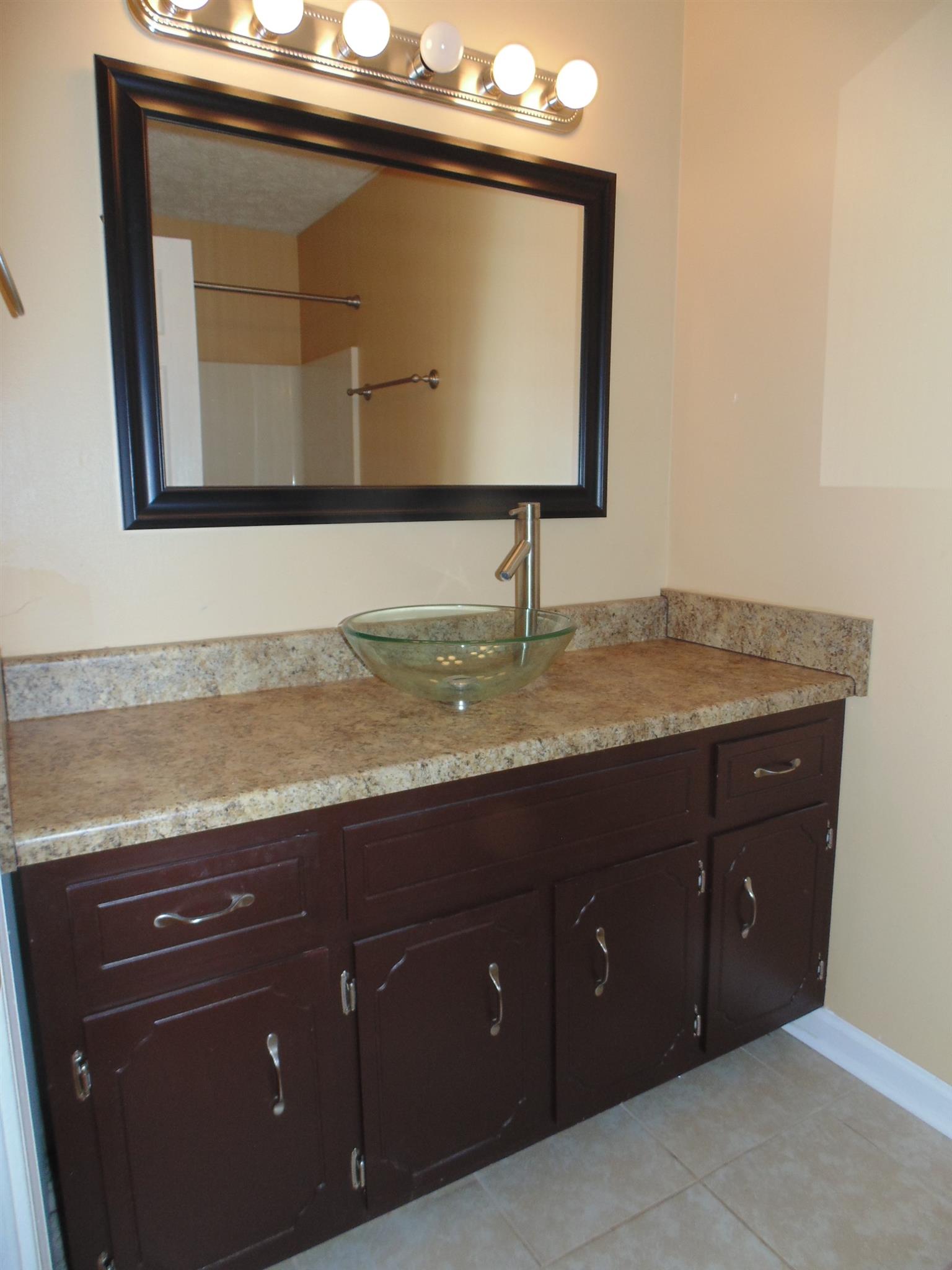 8671 Pembroke Oak Grove Road Oak Grove, KY 42262 - Photo 8 of 11 a bathroom with a granite countertop sink and a mirror