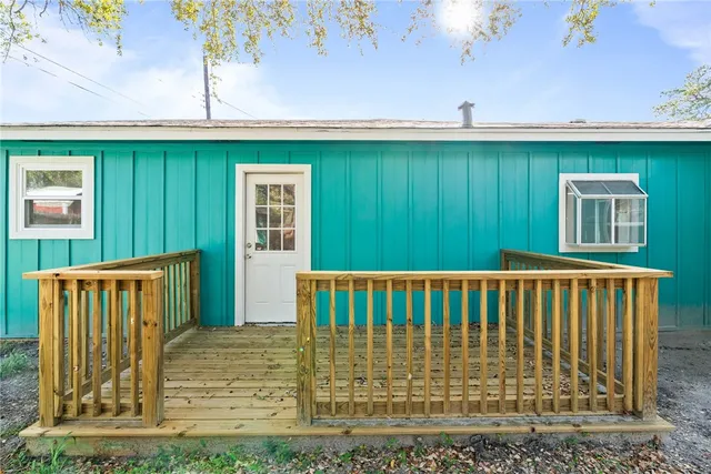 a view of front door