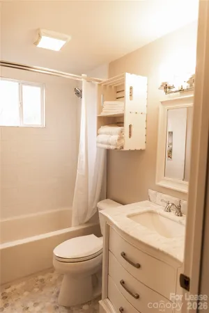 a bathroom with a tub