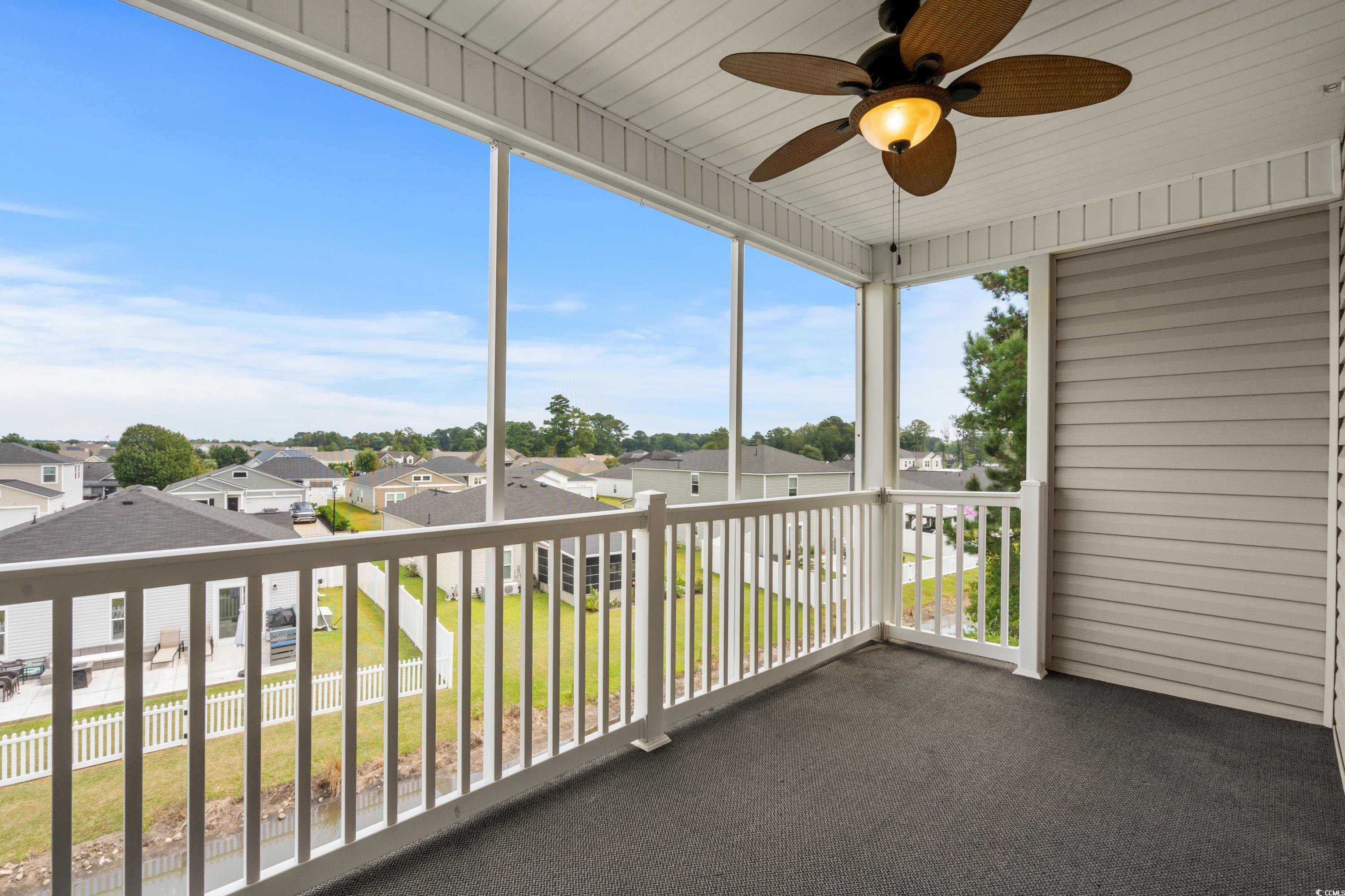 2050 Cross Gate Boulevard, Unit 303 Myrtle Beach, SC 29575 - Photo 19 of 35 Balcony featuring ceiling fan