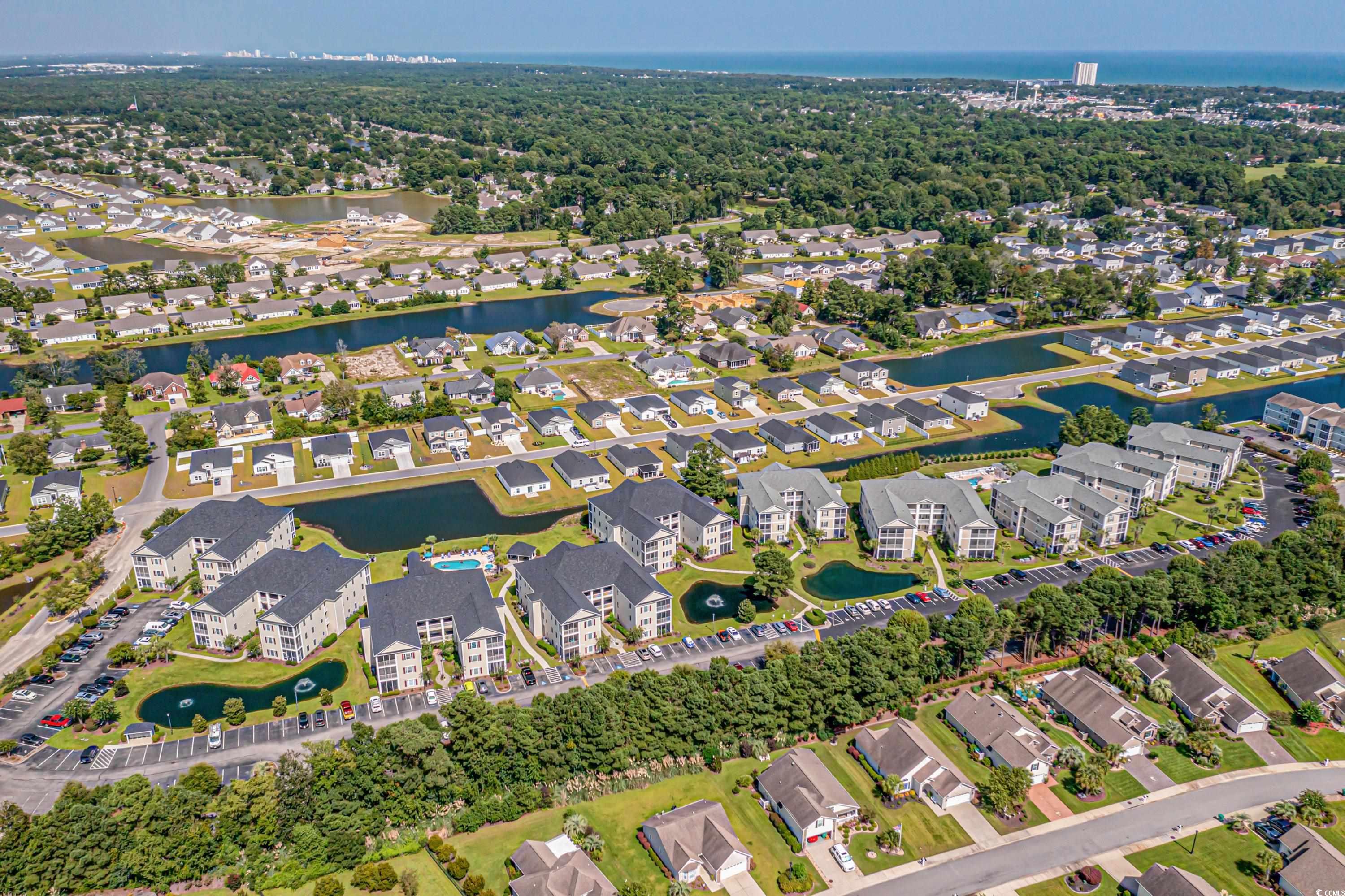 2050 Cross Gate Boulevard, Unit 303 Myrtle Beach, SC 29575 - Photo 35 of 35 Birds eye view of property with a water view