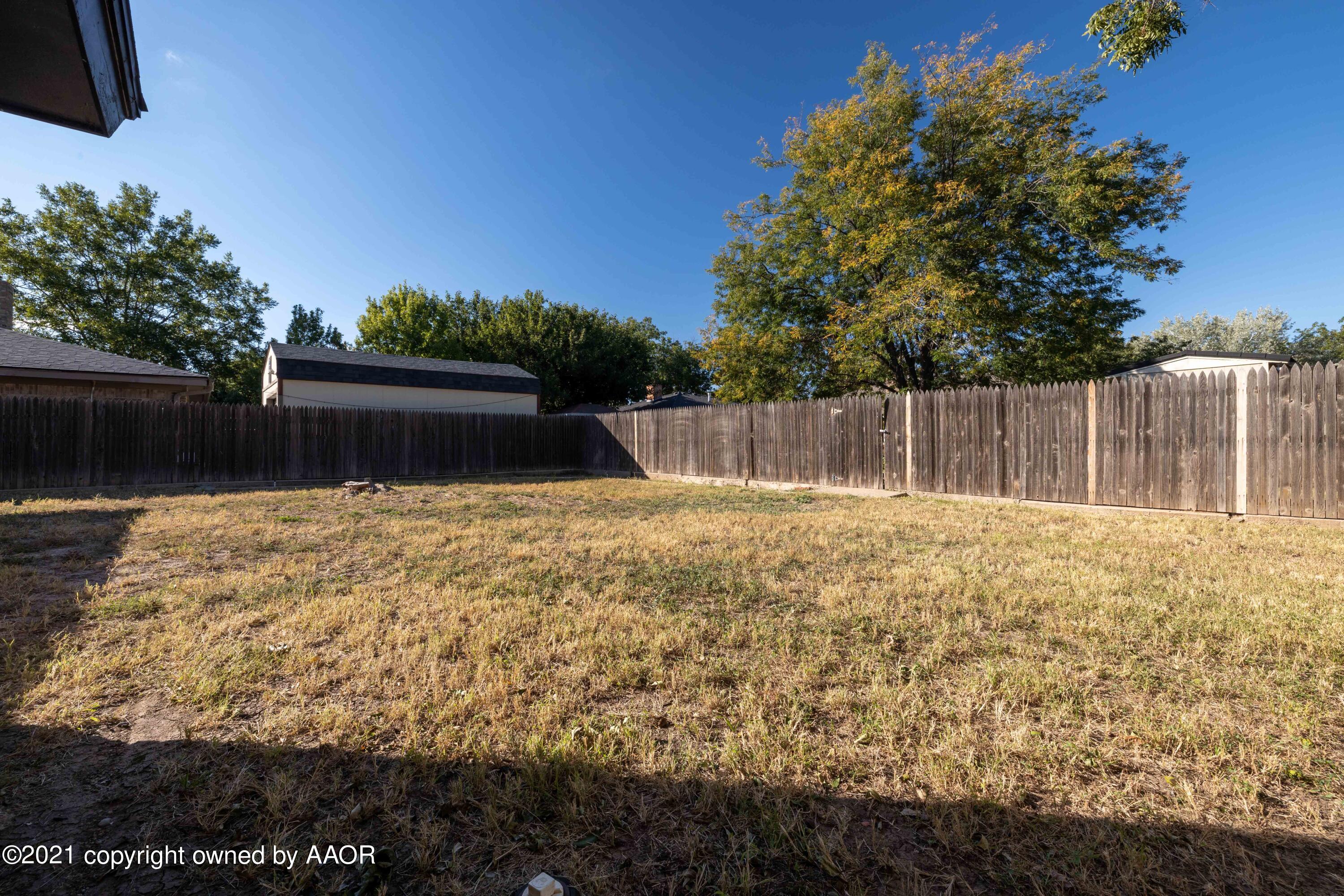 3913 Kileen Drive Amarillo, TX 79109 - Photo 38 of 38 Backyard