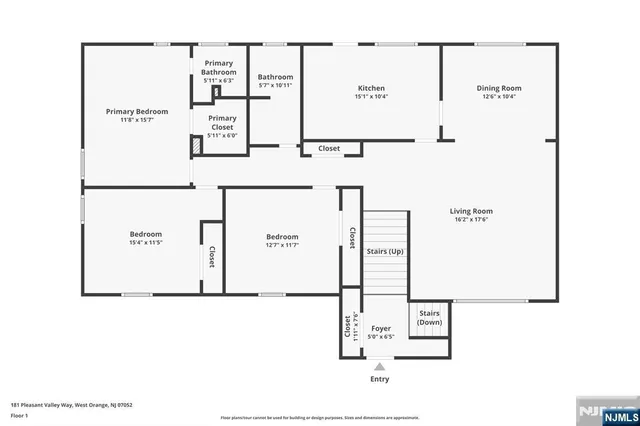 $599,000 | 181 Pleasant Valley Way, West Orange, NJ 07052