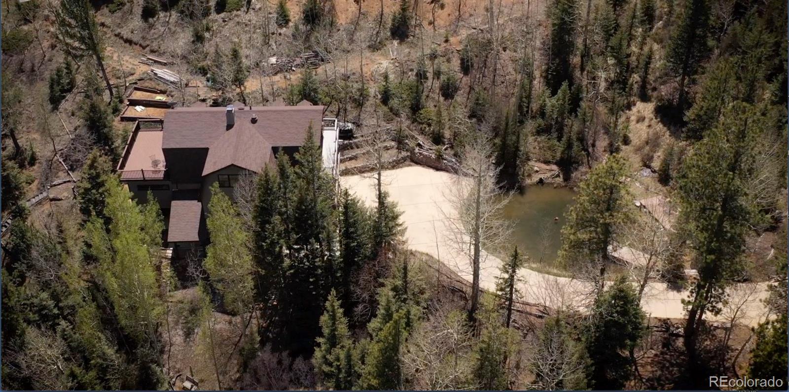 6250 Waterfall Loop Manitou Springs, CO 80829 - Photo 30 of 36 an aerial view of residential houses with outdoor space