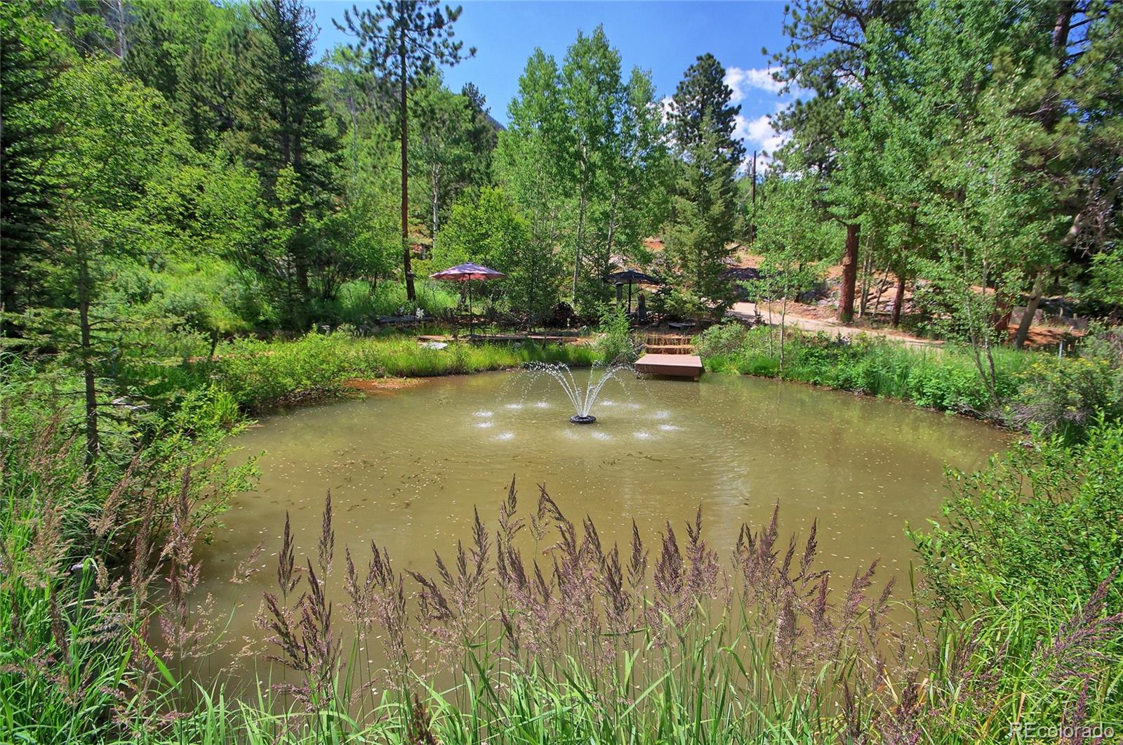 6250 Waterfall Loop Manitou Springs, CO 80829 - Photo 33 of 36 a view of a lake with houses
