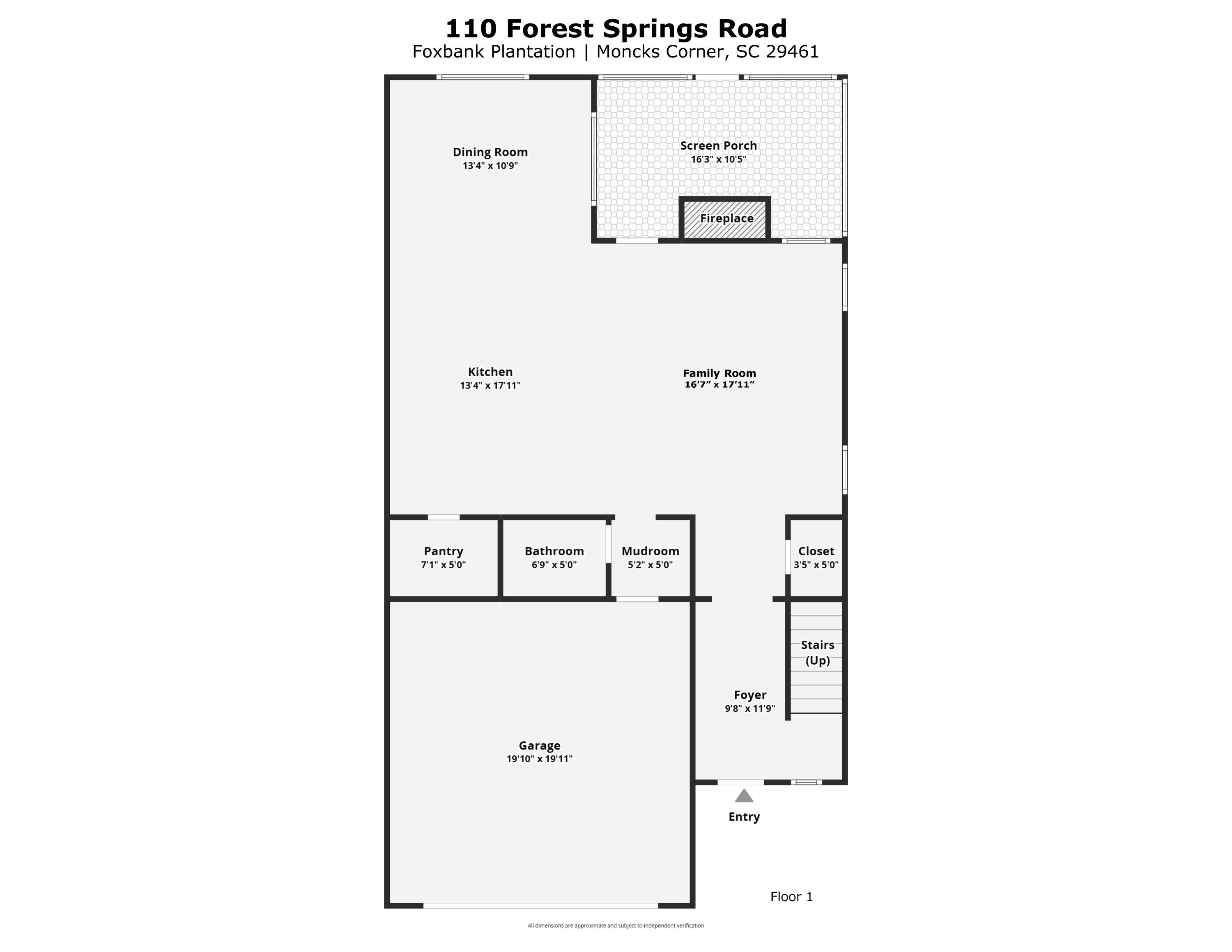 110 Forest Springs Road Moncks Corner, SC 29461 - Photo 46 of 48 floorplan_floor1