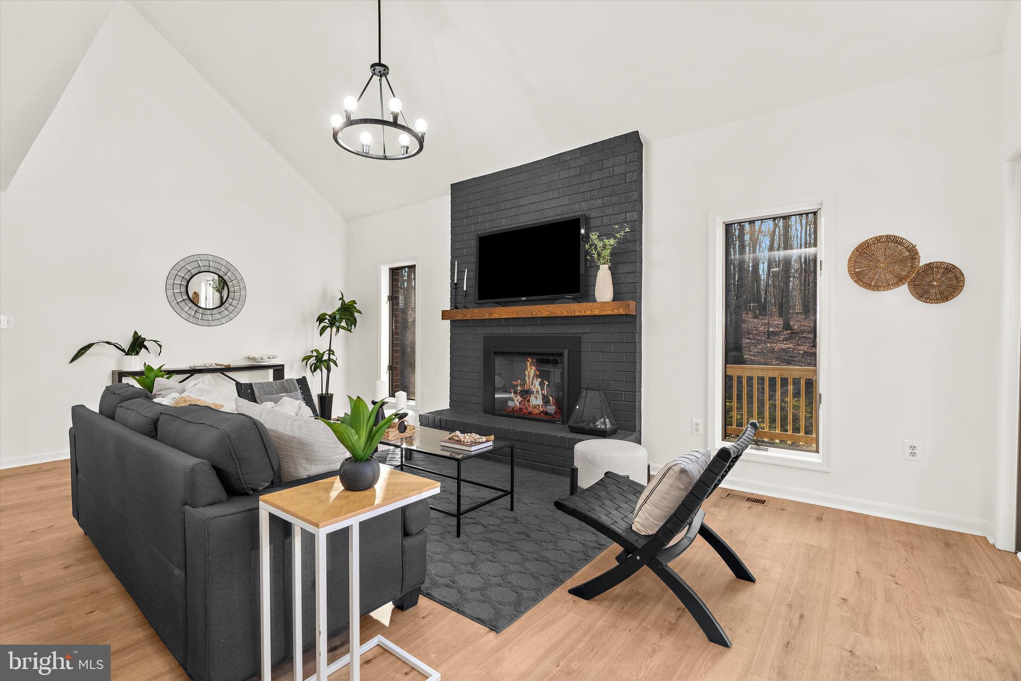 1439 Dicus Mill Road Severn, MD 21144 - Photo 9 of 91 Living Room with Electric Fireplace