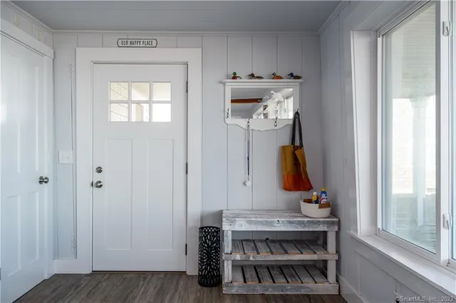 a view of outdoor space with seating area