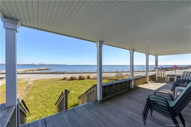 a view of an ocean from a balcony